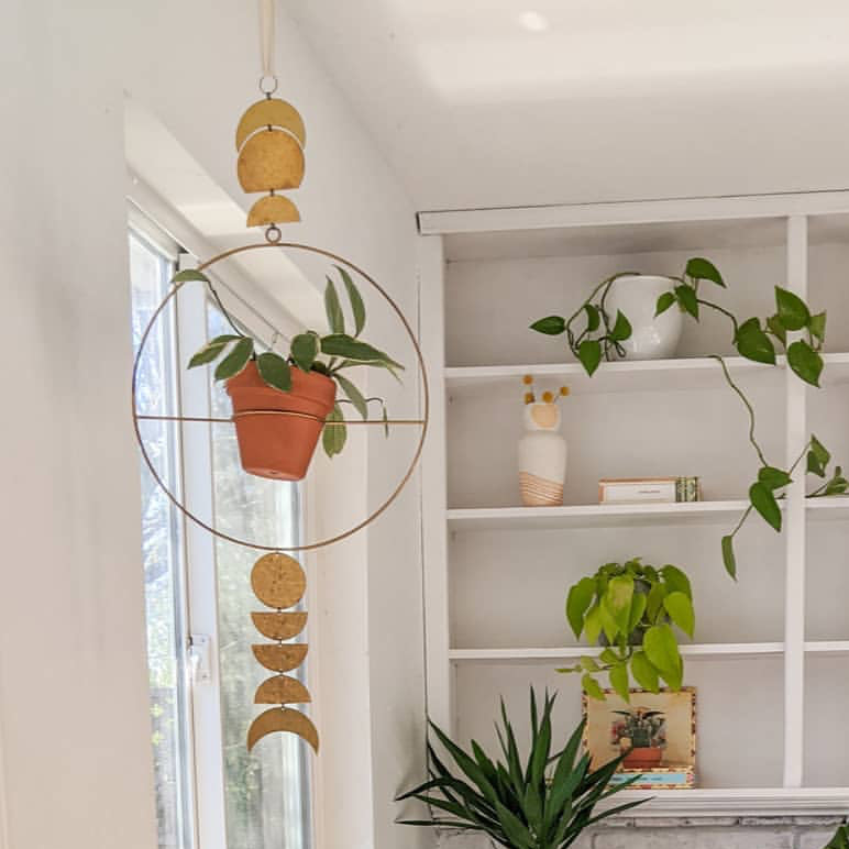 moon hanging planter Dance of the Harvest Moon Planter – Vida + Luz