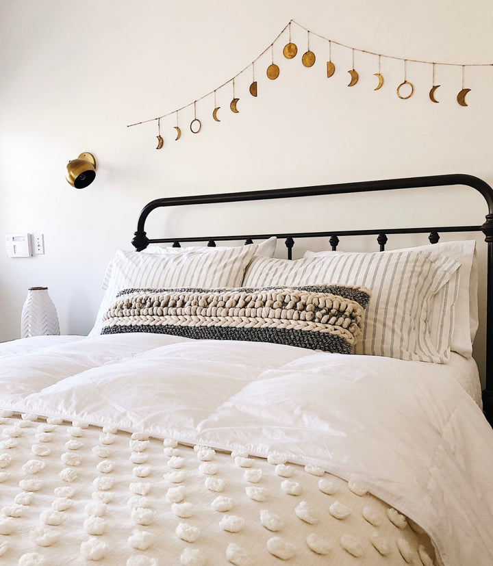 Moon Phases Hammered Brass Garland