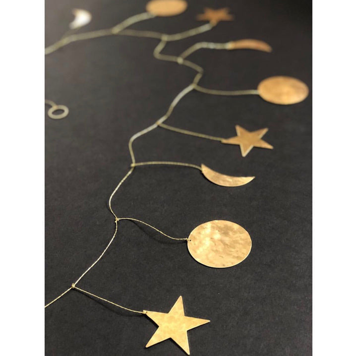 Galaxy Hammered Brass Garland